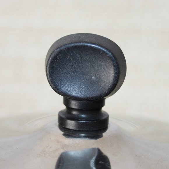 VINTAGE FARBERWARE 7.25" REPLACEMENT LID ONLY STAINLESS BLACK KNOB - Picture 10 of 14